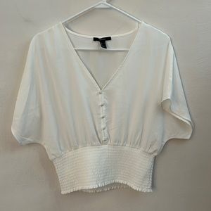 Flowy white forever 21 top
